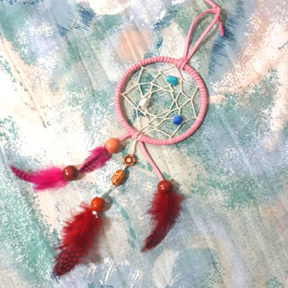 Pink Handmade Dreamcatcher